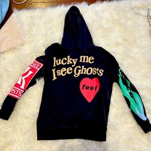 KANYE WEST MERCH: Lucky me I see ghost hoodie